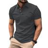 Neues Herren-Poloshirt mit Tasche Herren-T-Shirt Sport Kurzarm-Oberteil