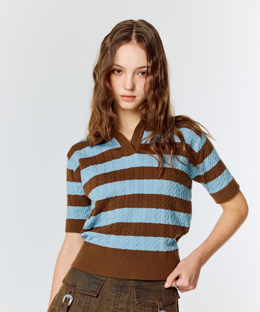 LARTIGENT L15 Rugby Knit (Brown)