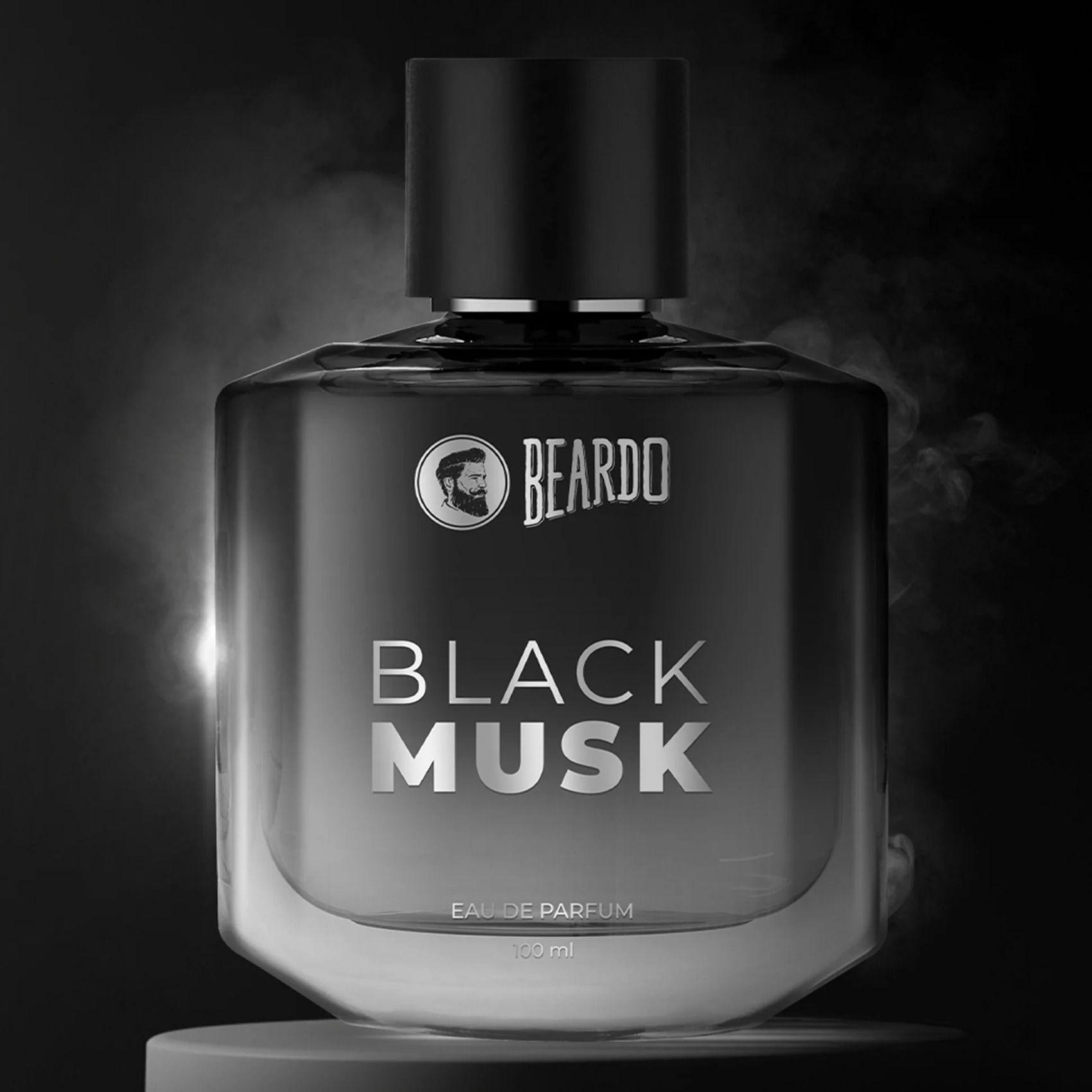 

Beardo Black Musk Eau De Parfum For Men, мускусный, древесный парфюм, стойкий аромат, аромат для свиданий, спрей для тела, 100 мл 100ML