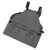 Work Apron Multi Pockets Adjustable Protective Woodworking Tool Apron for Barbecue Electricians Mechanic