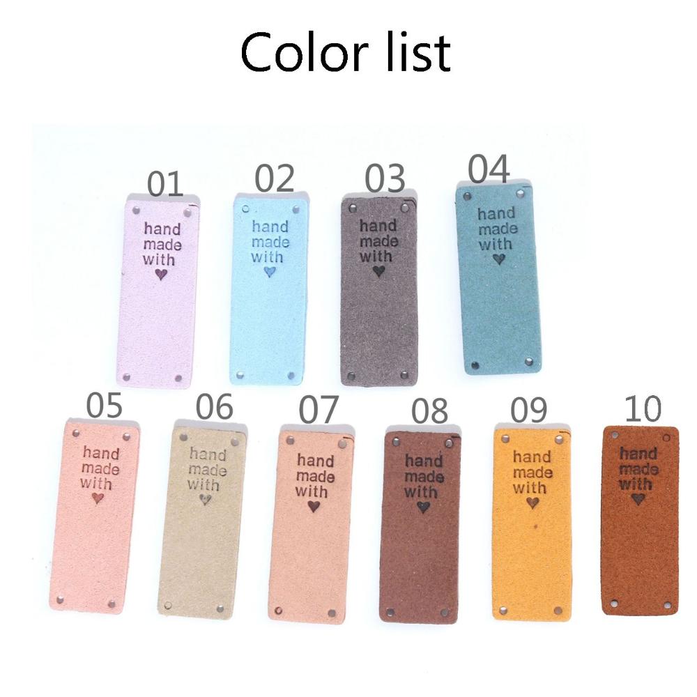 Knitting Leather Super Fiber Clothes Tags Handmade Labels Sewing Accessories Garment Labels