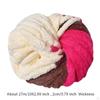 Chunky Crochet Yarn Blanket Polyester Portable Creative Knitting DIY Supplies for