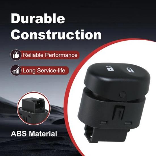Front Driver Left Door Lock Switch Button Black for 2007-2009 Saturn Aura