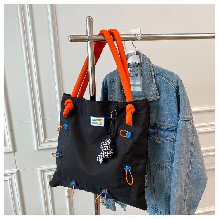 

Женская сумка НОВАЯ весенняя мода корейская милая нейлоновая повседневная молния мягкая большая вместительная сумка через плечо сумка для девочек сумка