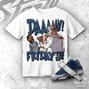 AJ 13 Flint Daaamn Friday Match Tee , Unisex Shirt Match Sneaker, Match Outfit Gift