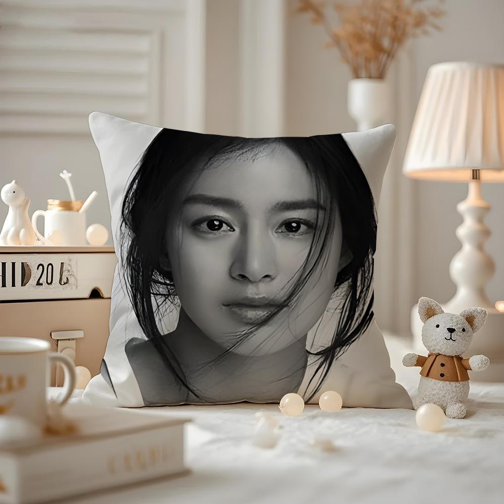 Kim Taehee Actress Cushion Cover Pattern Printed Pillowcase For Living Room Sofa Cushion Cover & Bedroom Decor
