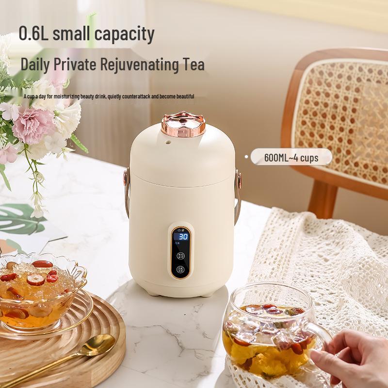 Multifunctional Electric Stew Cup with 110V US, UK, and European Standard Power Cords in Stock