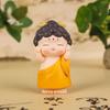 Resin Buddha Blessing Bodhisattva Lotus Figurine Car Ornament Mini Decor Gift