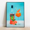 Alcohol Cocktails Wall Art Canvas Painting Bar Cart Illustration Posters And Prints Wall Pictures For Kitchen Living Room Decor