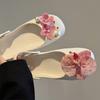 Ballettschuhe Schuhanhänger Set Damen Anhänger Packung Niedliche Blume Schuhdekorationen DIY Perlen Schuhzubehör 1Set