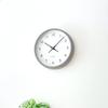 KATOMOKU Muku Clock 13 Gray Wall Continuous Second Diameter km-104GRRC Clock, Hand, 30.0cm (Radio-controlled)