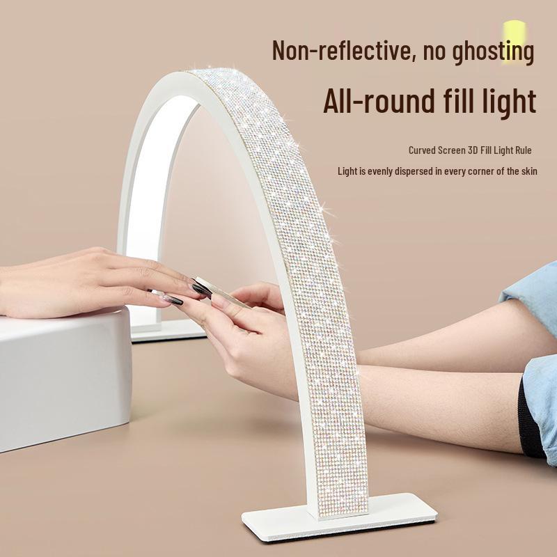 

Crescent LED U-shaped Nail Art Light with Rhinestones