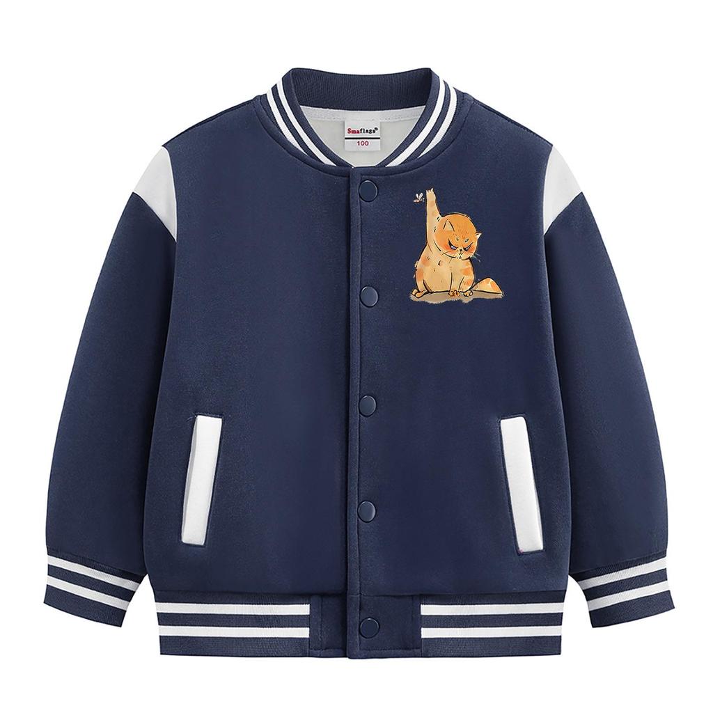 Children's Autumn/Winter Baseball Jacket - 2026 New Thickened Casual Outerwear for Boys and Girls.