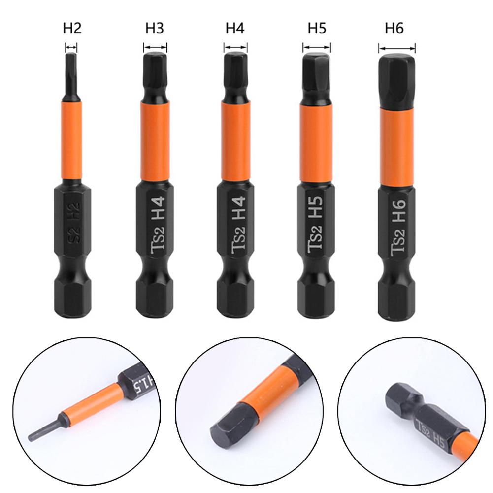/4-Zoll-Sechskant-Sechskant-Bit, 5 Stück, Schraubendreher-Bits, Handwerkzeuge