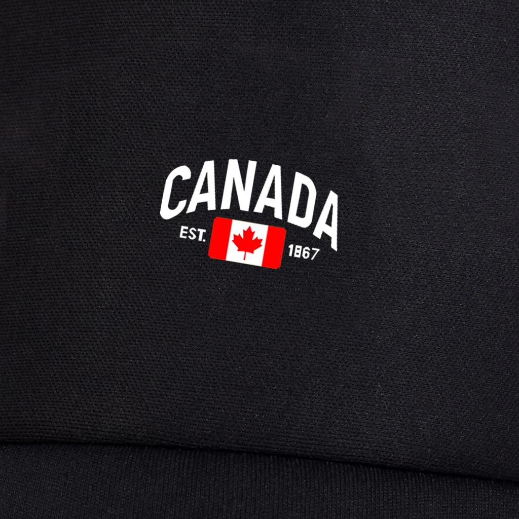 1pc "CANADA" Printed Half Mesh Baseball Cap Outdoor Simple Fashion Sun Hat Lightweight Portable Wear Accessories for Men & W