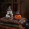 Indoor Outdoor Holiday Ornaments Halloween Resin Ornament, Ghost Owl Pumpkin Shape Figurine, 3D Decorations Decoration, for And Tabletop Decor Guitar