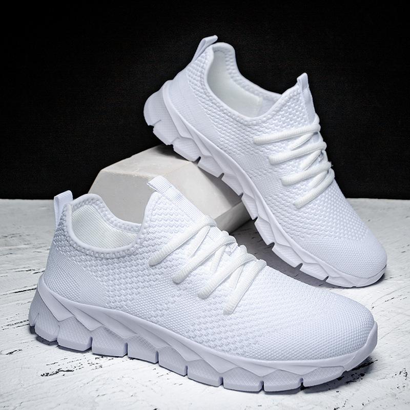 2025 Summer New Fly-woven Mesh Sneakers Breathable Fashion Casual Shoes Men's Shoes