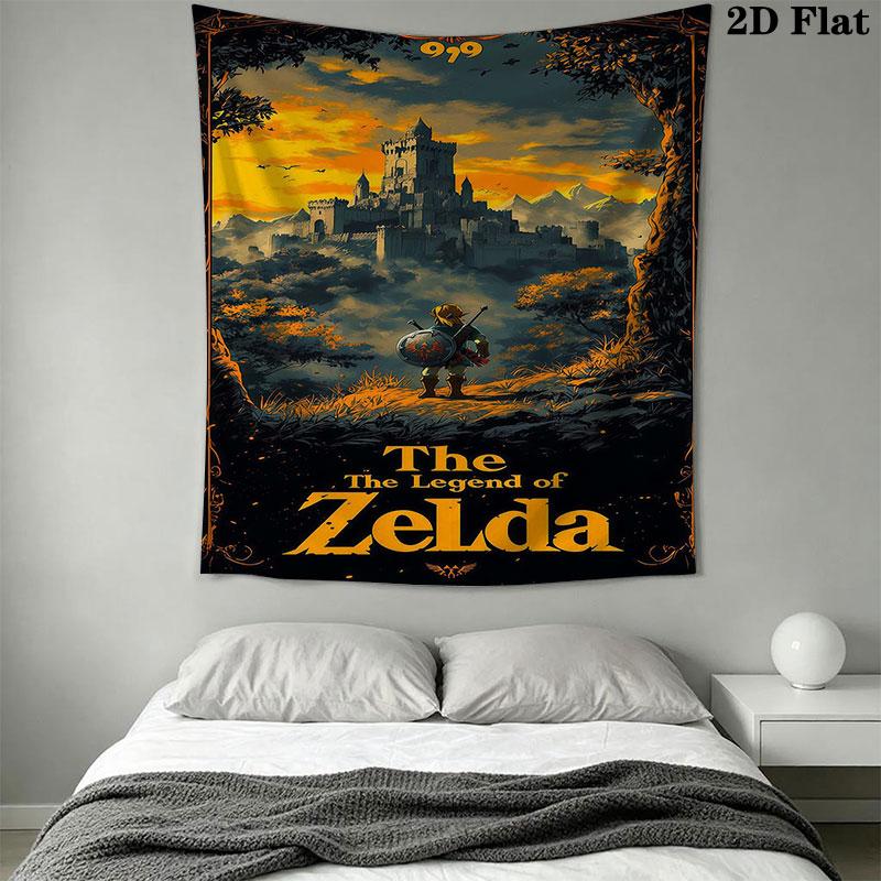 Triforce Wall Hanging Printed Fabric Blanket Decorative Tapestries for Bedroom Living Room Home Decor