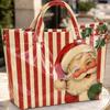 Large Capacity Holiday Beach Tote Waterproof Commute Tote Bag Christmas Hand Tote Daily Commute
