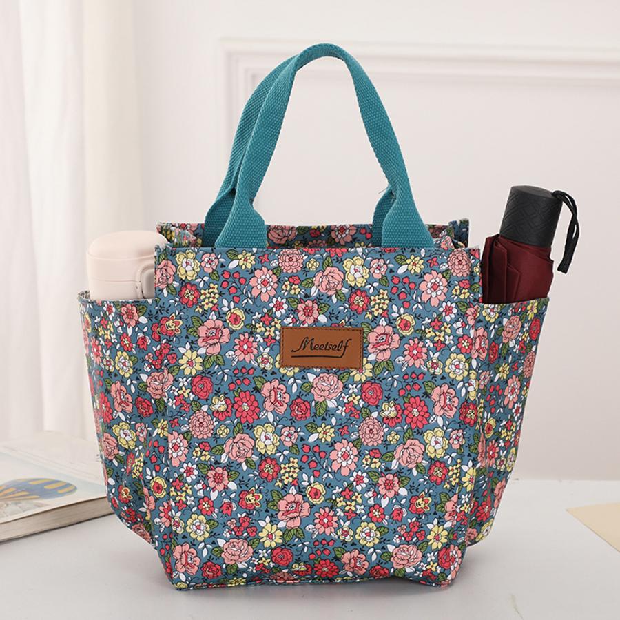Office Workers Go Out with a Lunch Box Bag Thermal Bento Bag Fashion Handbag Carry Mommy Bag