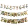 Retro Bunny Easter Banner Chick Printed Hanging Flag Rabbit Spring Bunting Easter Festival Bunting Party