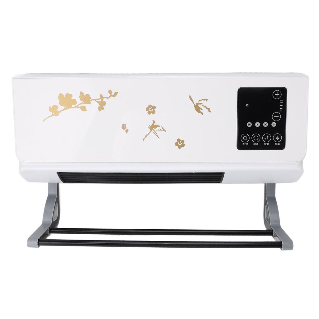 Smart Wall Heater Nature Wind Warm Wind Dual Use Wall Mounted Electric Fan Heater for Bathroom