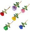 Unique Crystal Colored Glass Rose For Romance Gift And Table Centerpieces Decoration Stylish Birthday Gift
