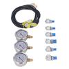 Hydraulic Pressure Test Kit 3 Gauge 6 Coupling 3 Hose Portable Hydraulic Pressure Test Box for Industrial Device