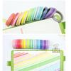20 st Regnbågsfärg Spetspapper Washi Tejp Set 7,5 mm Dekoration Självhäftande Maskeringstejper Deco Stickers F6165