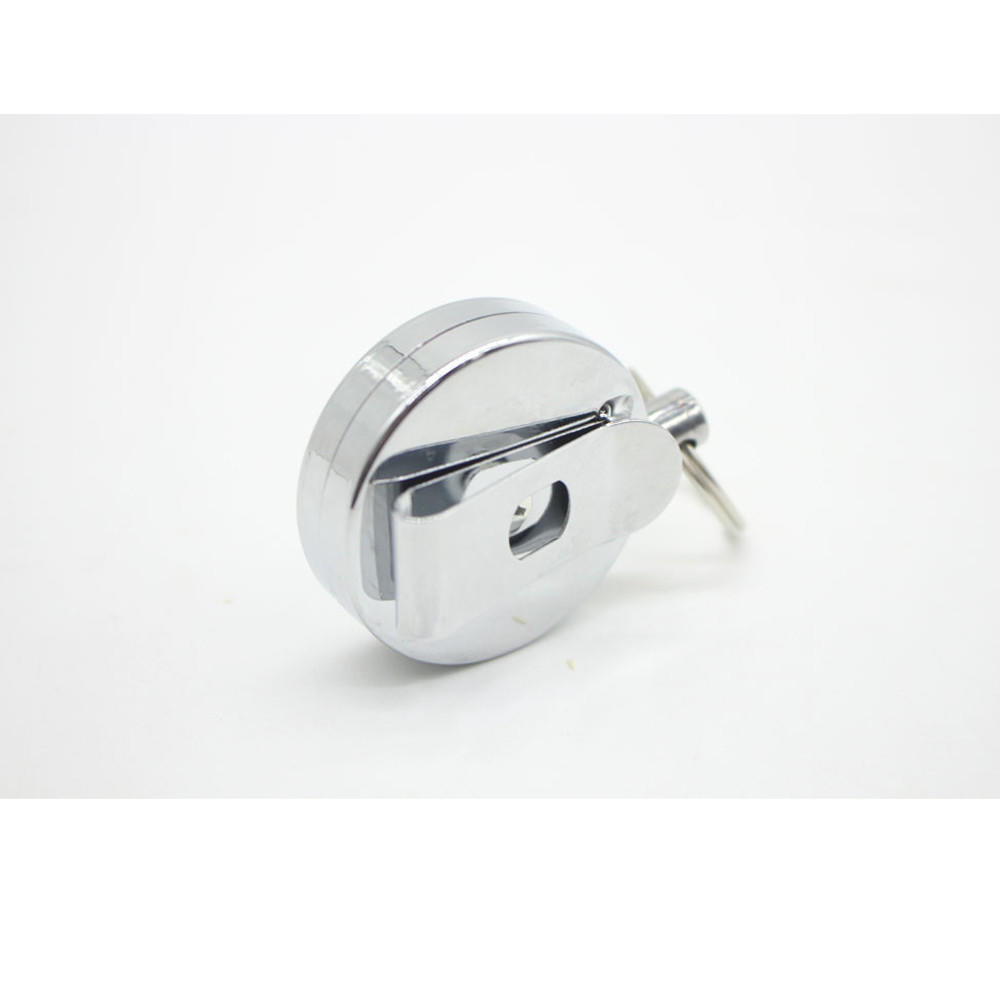 Metal Retractable Pull Chain Reel ID Card Badge Keychain Holder Belt Clip