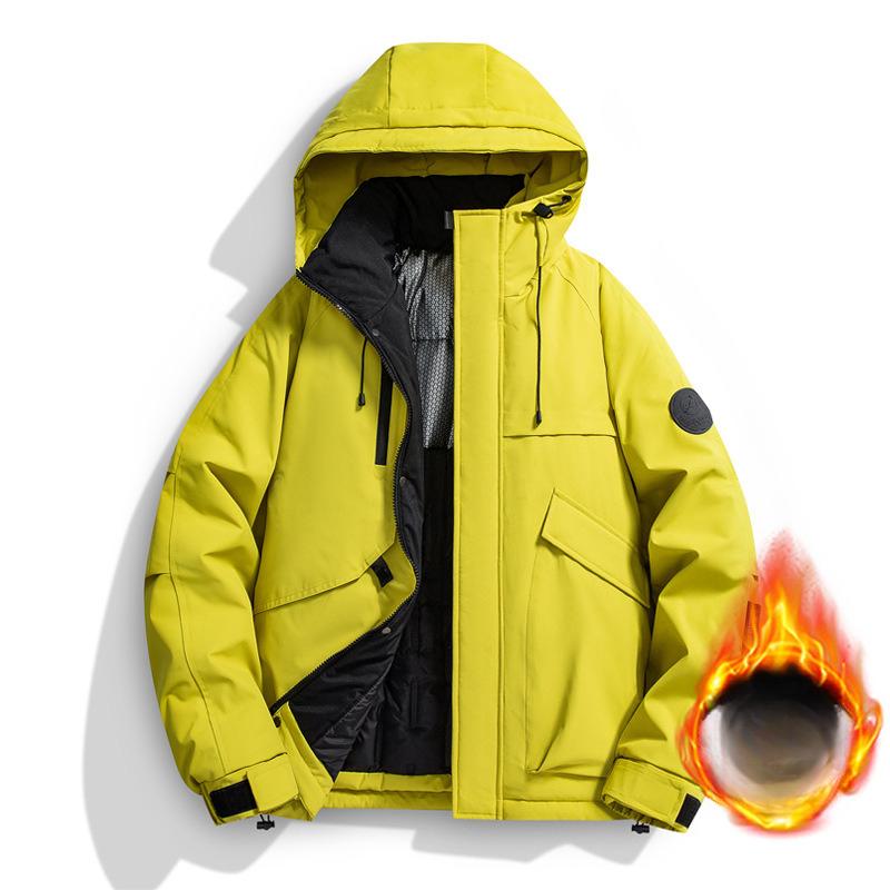 Autumn and Winter New Outdoor Temperament Cotton-padded Jacket Thickened Jacket Warm Hooded Casual Cotton-padded Clothes