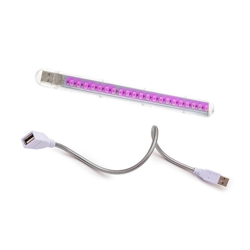 Goodland LED Grow Light USB Fyto lampa Full Spectrum Fitolamp s kontrolní fytolampou pro rostliny Sazenice Květinový domácí stan