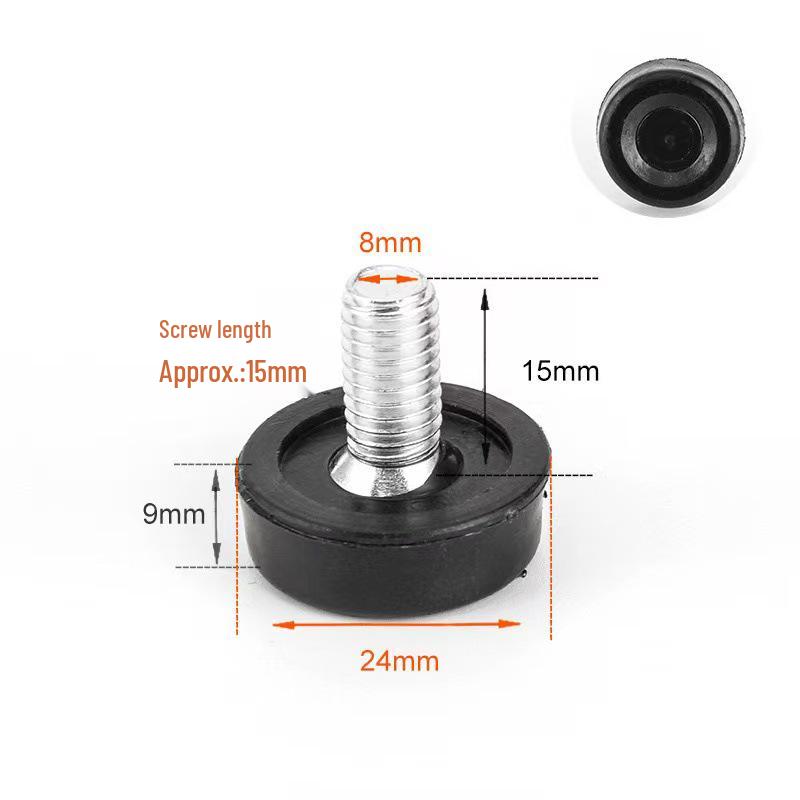 Adjustable Furniture Heightening Foot Pad (M6/M8/M10) – Screw Base for Shelves