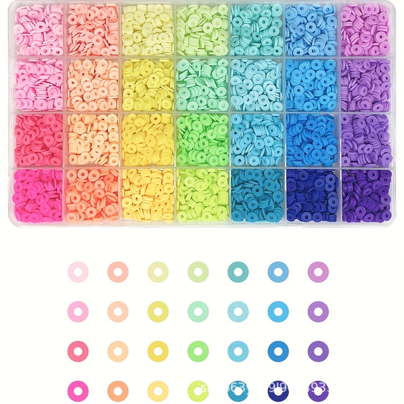 28-Color Polymer Clay Bead Set for DIY Jewelry and Bracelet Accessories