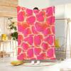 Anime Popula Dopamine Throw Lightweight 240G Flannel Blanket Soft Skin-Friendly For Summer Cooling