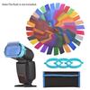 30 Pcs Set Universal Flash Lighting Filter Flash Gels Color Correction Filters for Camera Speedlite Flash Light with