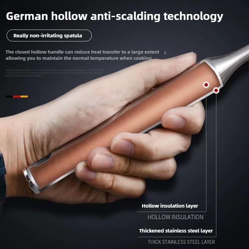 304 Stainless Steel Wok Spatula Metal kitchen utensils Slotted Turner Spoon Ladle Cooking Tools Utensil Set Kitchen Accessories