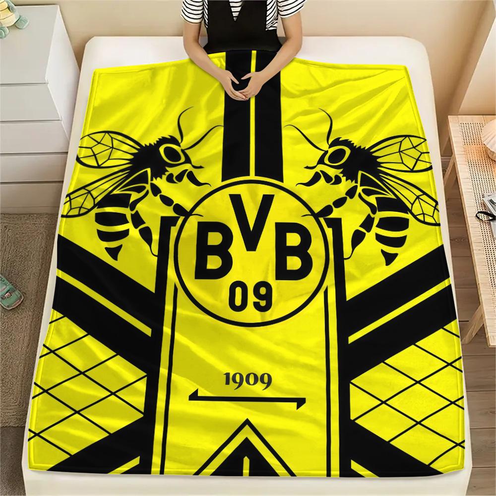Borussia Dortmund Flanelldecke, Hohe Qualität, Bequem für alle Jahreszeiten, Heimdekoration, Wärme und Komfort