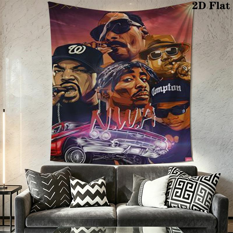 Hip Hop Legends Visual Celebration Bedding 1 Duvet Cover 2 Pillowcase Without Core Bedding Set Christmas Birthday Gift Soft And Comfortable