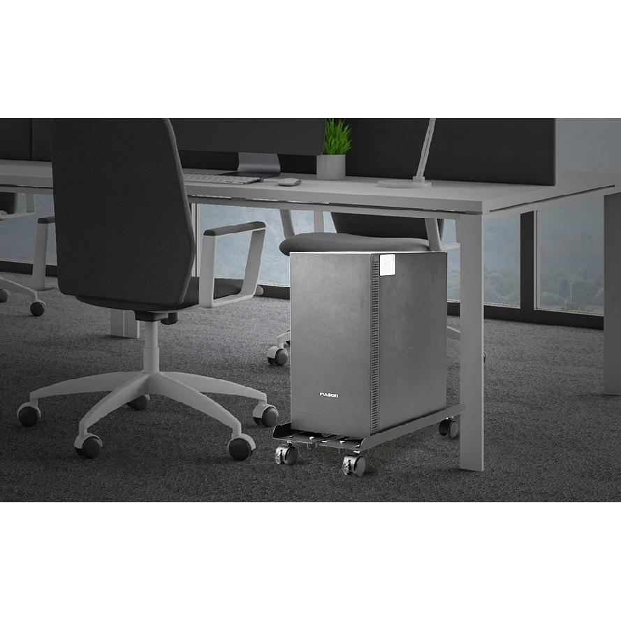 Mobile CPU Stand, Steel PC Tower Stand CPU Holder with Rolling Caster Wheels, Computer Tower Stand Fits Most PC for Home Office