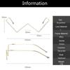 1 Pcs Diamond Steampunk Sunglasses Frames Triangle Eyeglasses Frames For Women Vintage Sunglasses Frames For Men Eyewear Decoration