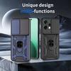 For Oppo Reno14 5G (Global) Case with Slide Camera Lid PC+TPU Kickstand Phone Cover