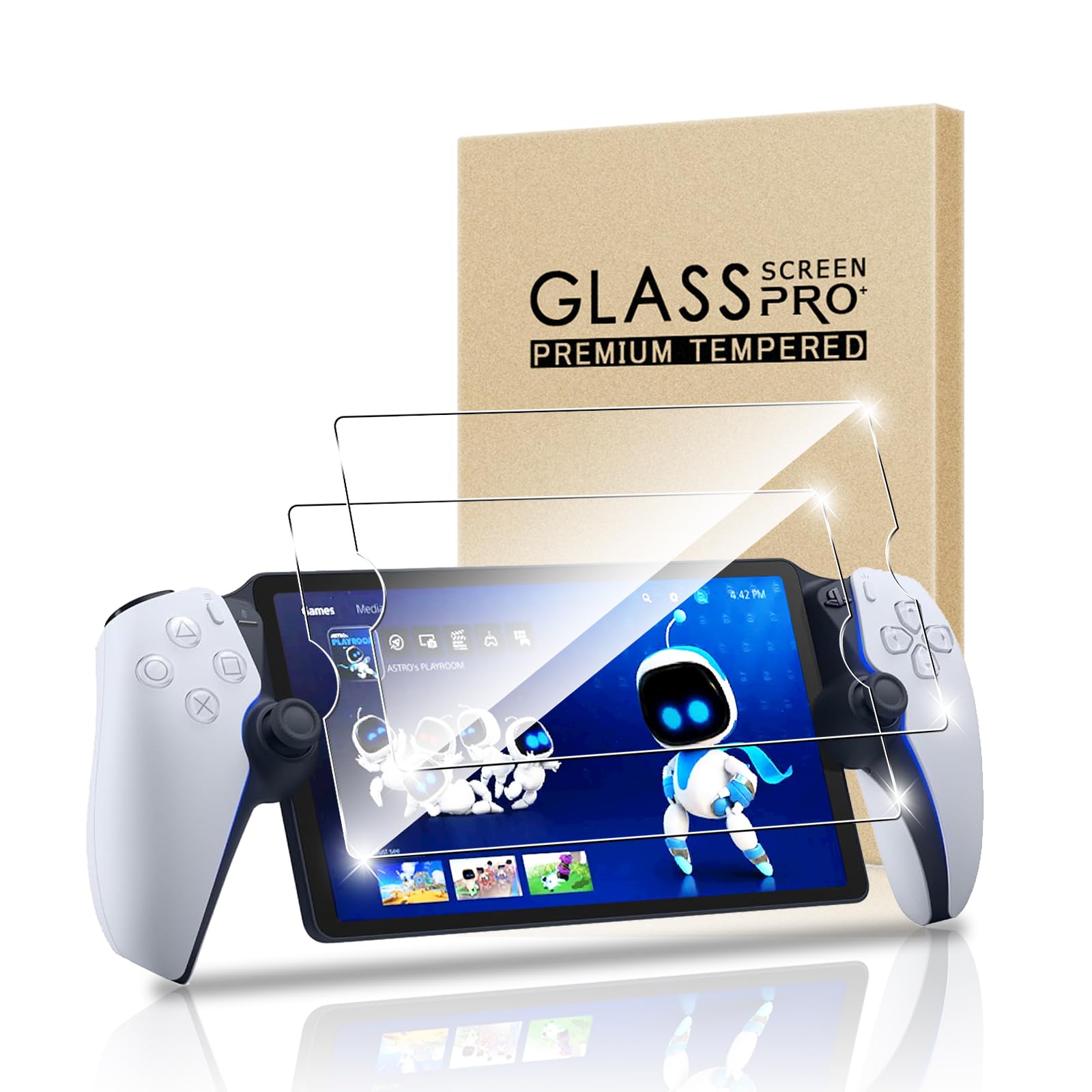

Seefox Glass Film for PlayStation Portal of PlayStation Portal Film Tempered Glass Made of Asahi Glass Material 9H Hardness Round Edge Processing Full