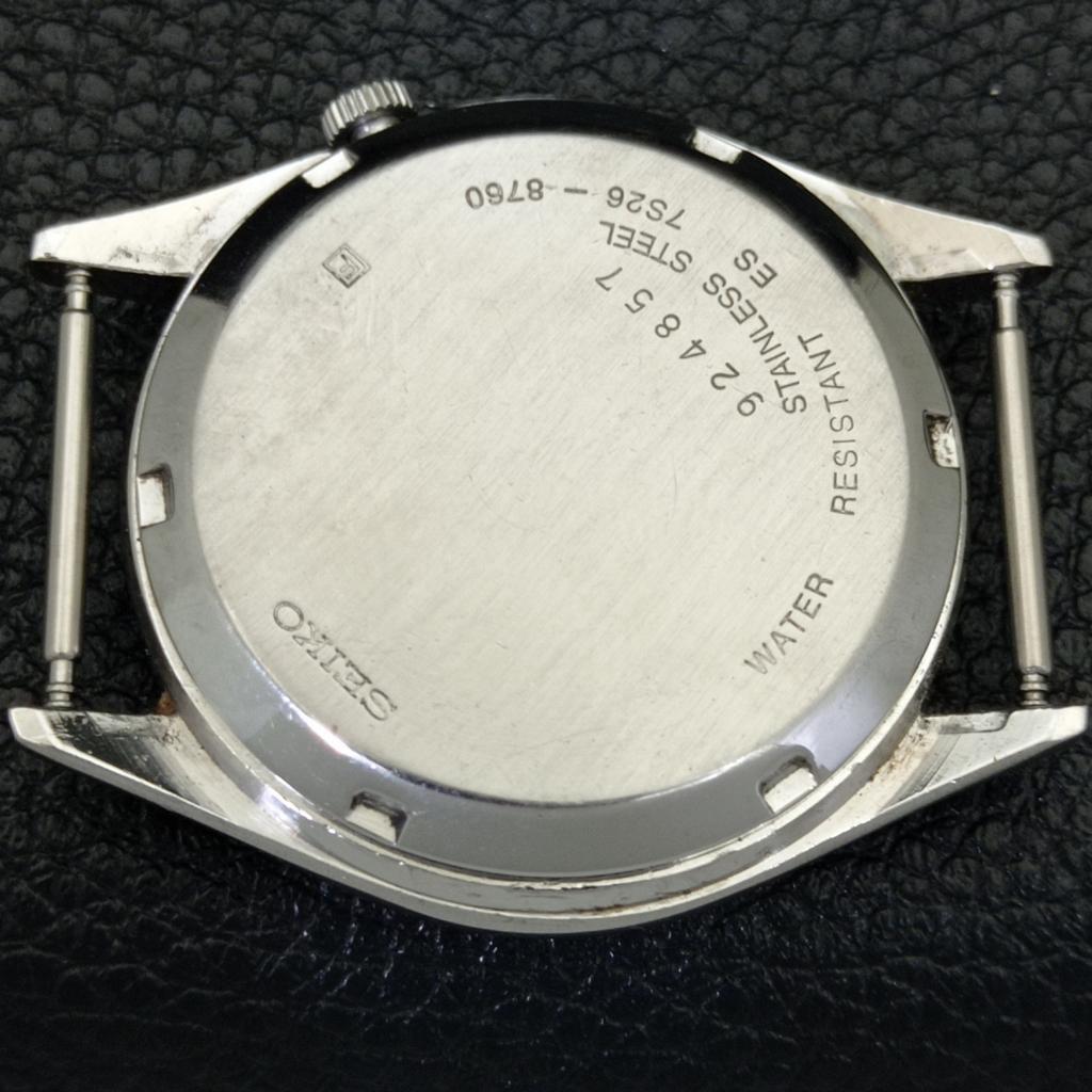 JAPAN 7005A VINTAGE SEIKO 5 AUTOMATIC MENS GOLDEN COLOR DIAL WATCH A701297-5 R206a-a701297