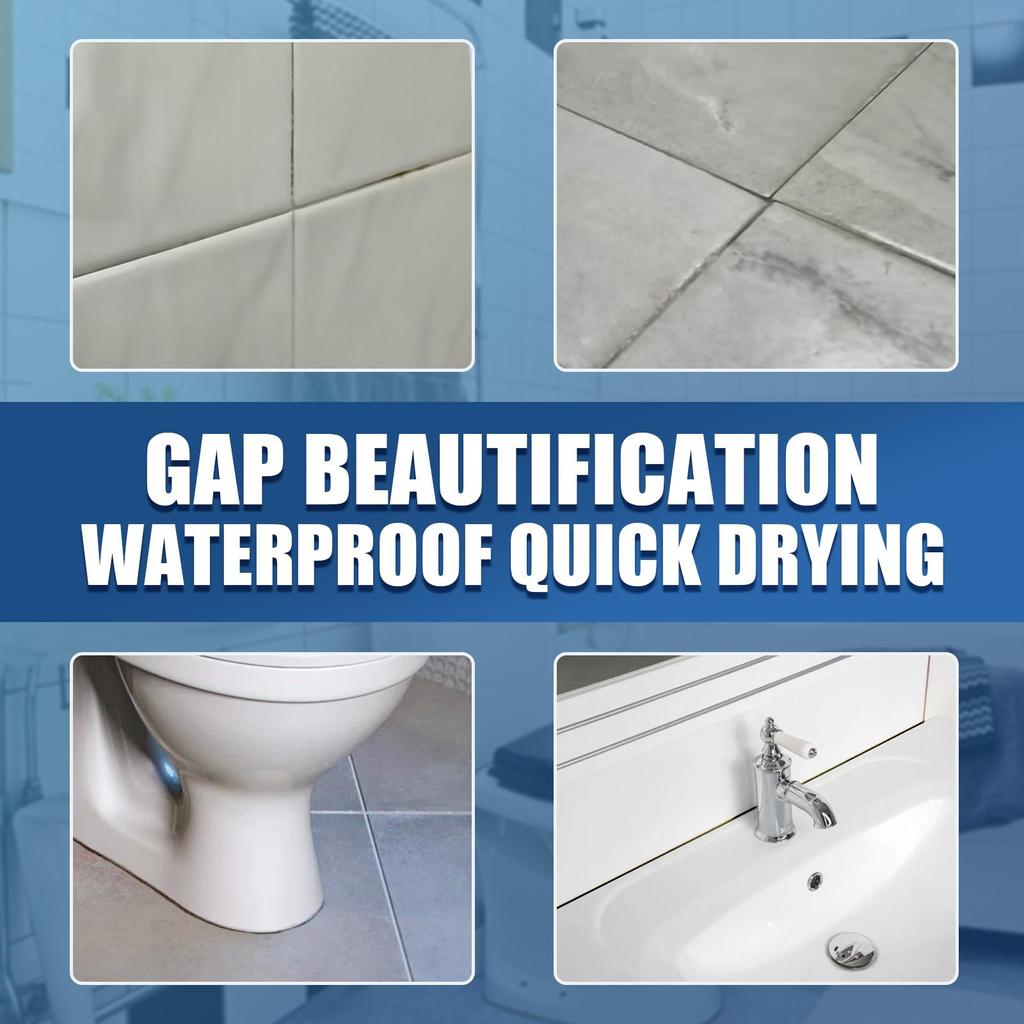 3pcs Grout Pen White Tile Paint Marker Waterproof Tile Repair Beauty Pen Wall Grout Restorer Pen for Restoring Tile Wall Floor