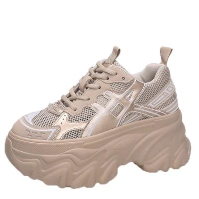 Mode 8CM Plateau Tennis für Damen Schuhe Luxusmarke Hohe Qualität Keil Flache Schuhe Weiblich Damenmode Sneakers Atmungsaktiv