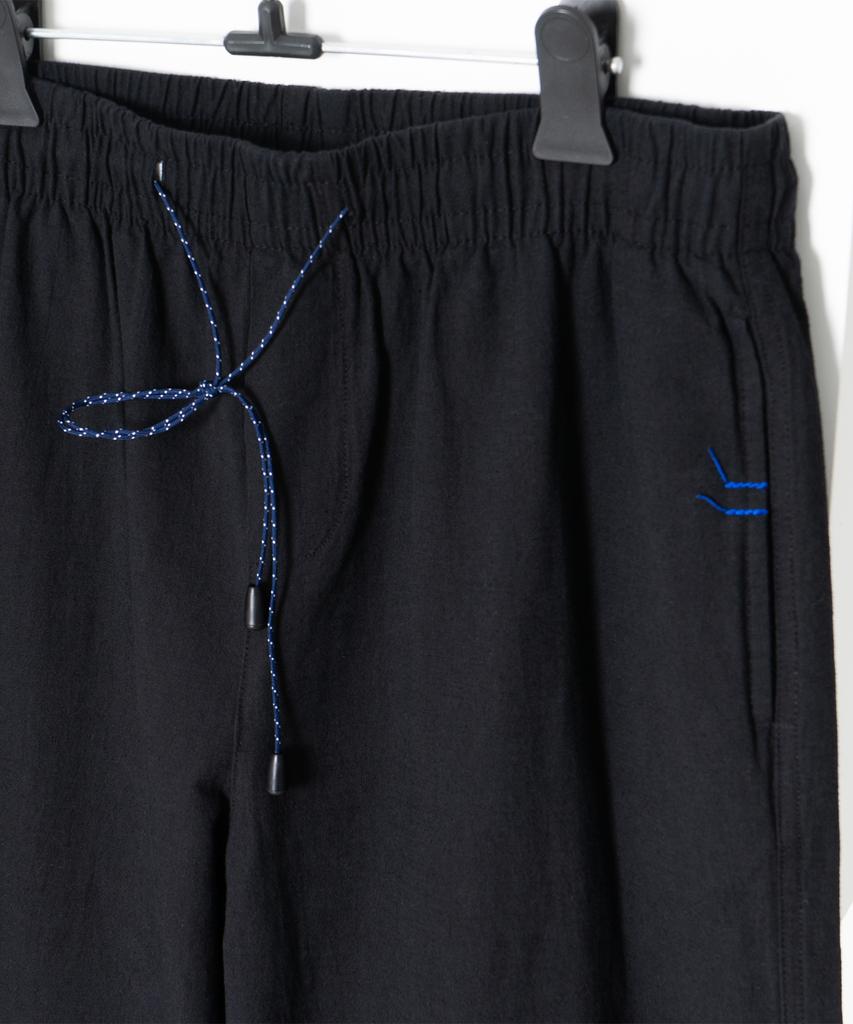 ODD DOT Odd Stitch Linen Pants_Black