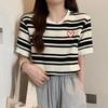 Navava NT1723 HearT Embroidery ShorT Sleeve T shirT