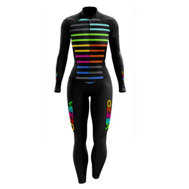 Road Bike Cycling Suit Women's Tour De France Version Mountain Bike Cycling Suit Long-sleeved Suit Spring and Autumn
