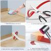 1PC 1/2/3meters Durable Silicone Quarter Round Molding Trim Flexible Caulk Strip Peel and Stick Door Bottom Seal Strip Floor Edg
